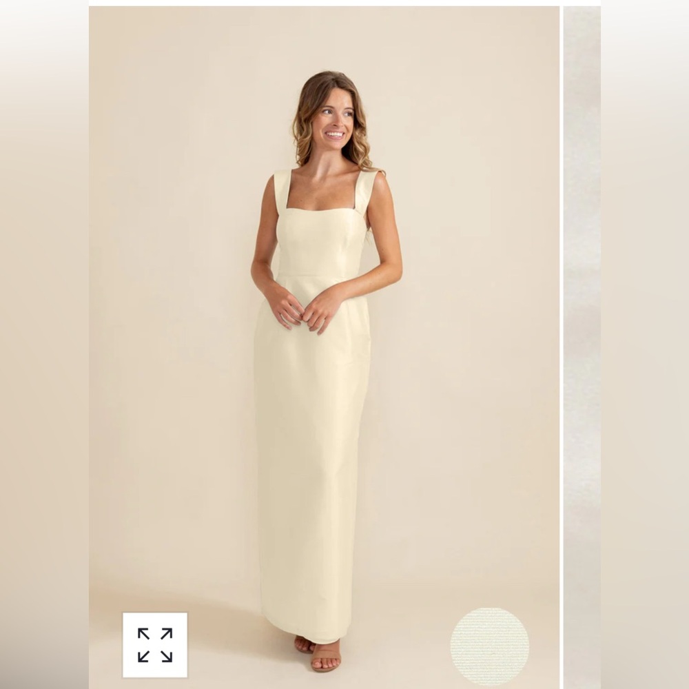 Lula Kate Beckett Pale Lemon Bridesmaid Dress